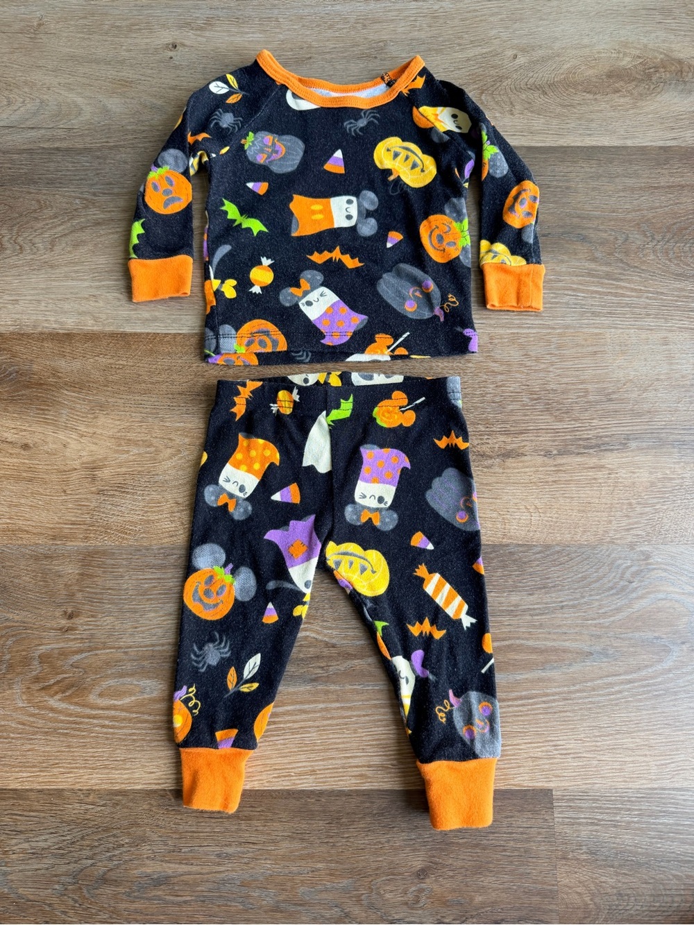 DISNEY | Mickey & Minnie Halloween Pajamas | Unisex Set | Spooky